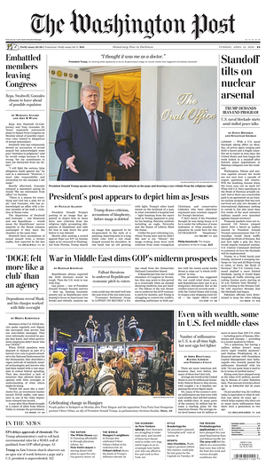 Prima pagina The Washington Post di oggi - Quotidiano estero