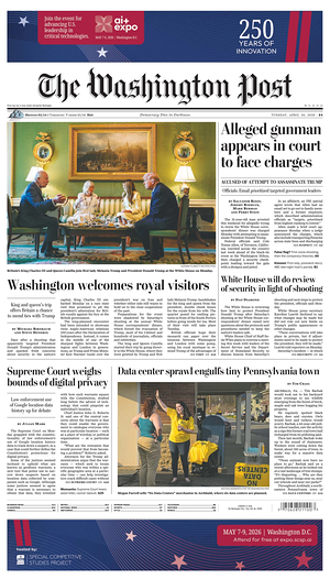 The Washington Post prima pagina