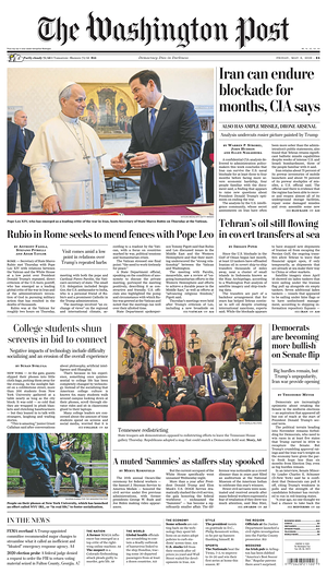 Prima pagina The Washington Post di oggi - Quotidiano estero