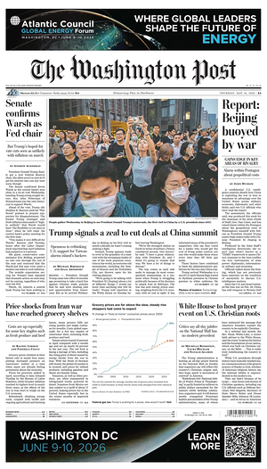 Prima pagina The Washington Post di oggi - Quotidiano estero
