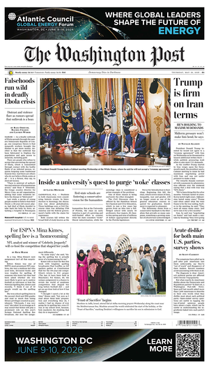 Prima pagina The Washington Post di oggi - Quotidiano estero