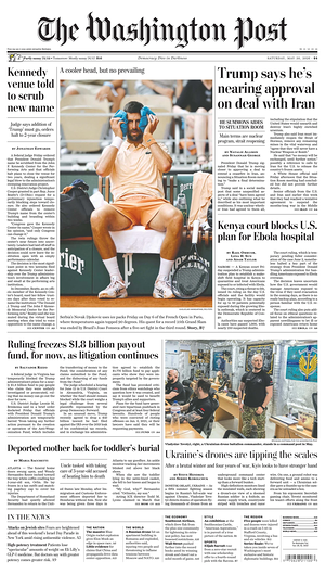 Prima pagina The Washington Post di oggi - Quotidiano estero