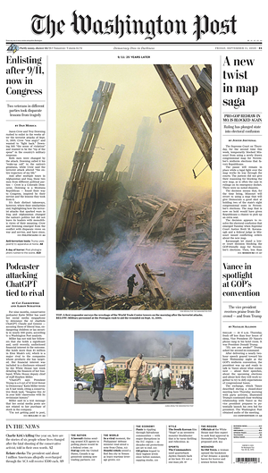 Prima pagina The Washington Post di oggi - Quotidiano estero