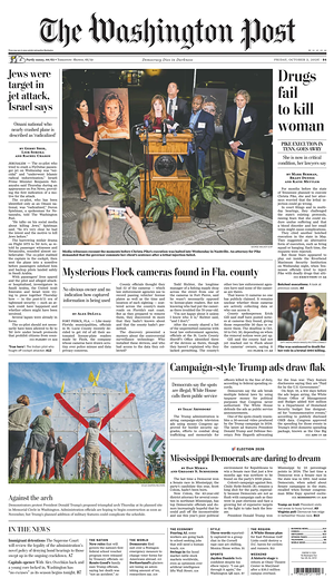 Prima pagina The Washington Post di oggi - Quotidiano estero