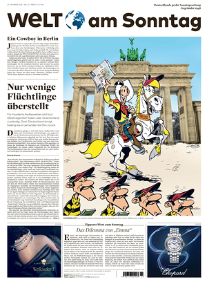Titelseite von Welt am Sonntag heute - Überregionale Zeitungen