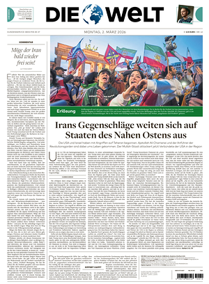Prima pagina Die Welt di oggi - Quotidiano estero