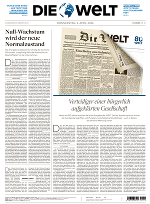 Prima pagina Die Welt di oggi - Quotidiano estero