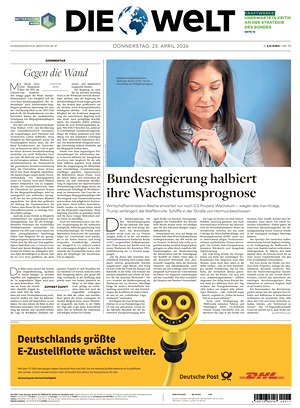 Prima pagina Die Welt di oggi - Quotidiano estero