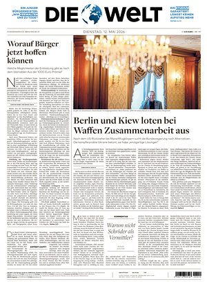 Prima pagina Die Welt di oggi - Quotidiano estero