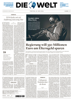 Prima pagina Die Welt di oggi - Quotidiano estero