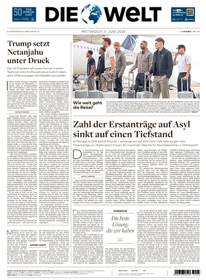 Prima pagina Die Welt di oggi - Quotidiano estero