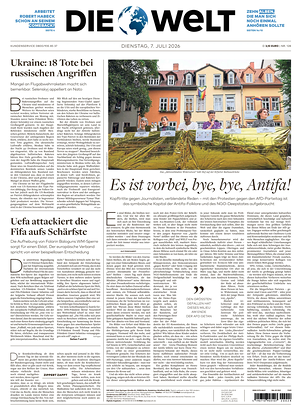 Prima pagina Die Welt di oggi - Quotidiano estero