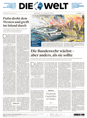 Prima pagina Die Welt di oggi - Quotidiano estero