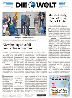 Prima pagina Die Welt di oggi - Quotidiano estero